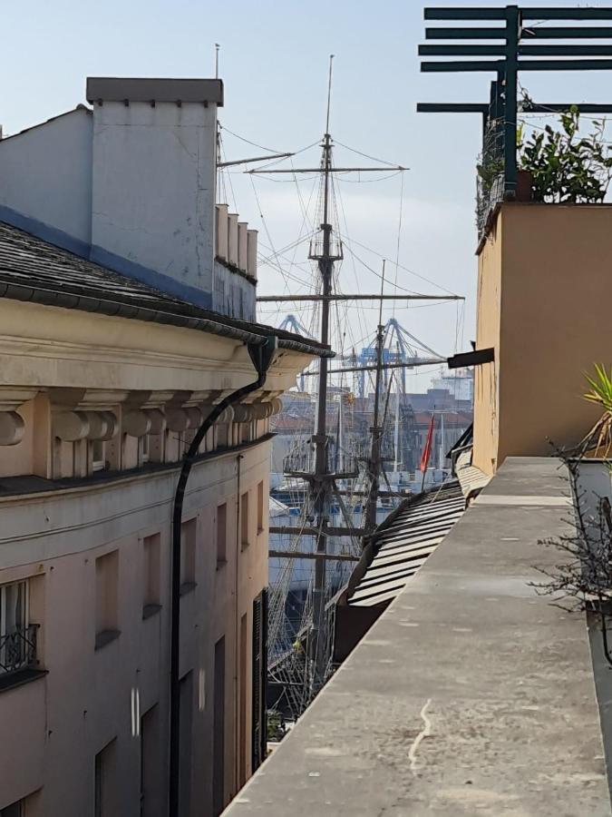 Doge Cambiaso- Davanti All'Acquario - Grande Terrazza Privata - Palazzo Nobiliare Storico Genua Exterior foto